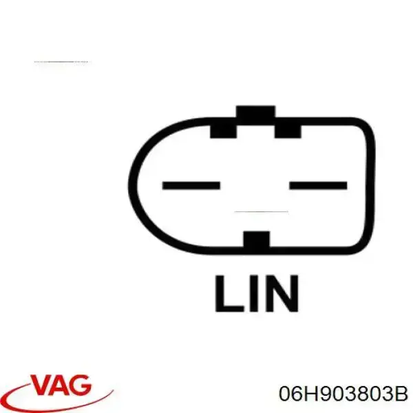 06H903803B VAG реле-регулятор генератора, (реле зарядки)