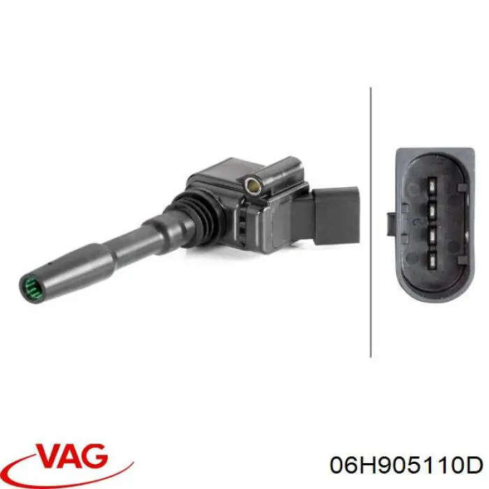 Котушка запалювання VAG 06H905110D ціна, від 11.40 USD