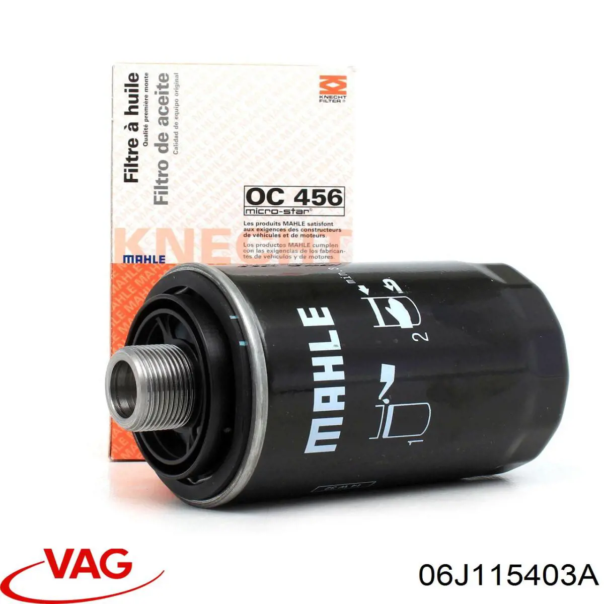 Масляний фільтр двигуна VAG 06J115403A ціна, від 11.22 USD