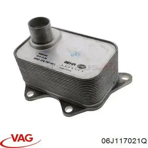 Купити 06J117021Q VAG Радіатор масляний (холодильник), під фільтром