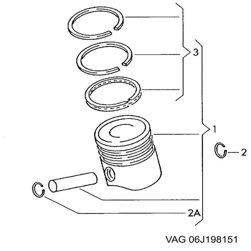  VAG 06J198151 ціна, від 159.05 USD