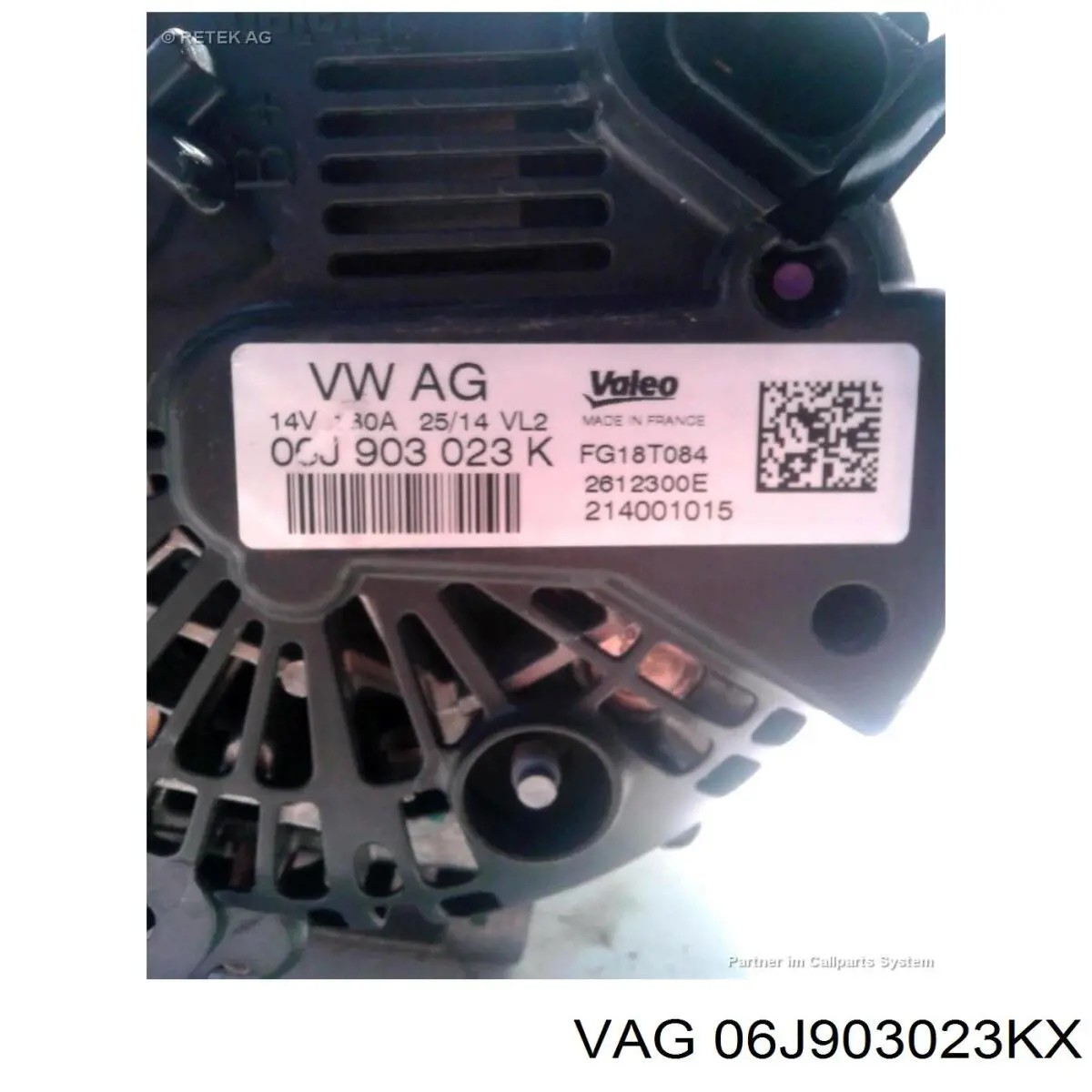 Генератор VAG 06J903023KX ціна, від 295.93 USD
