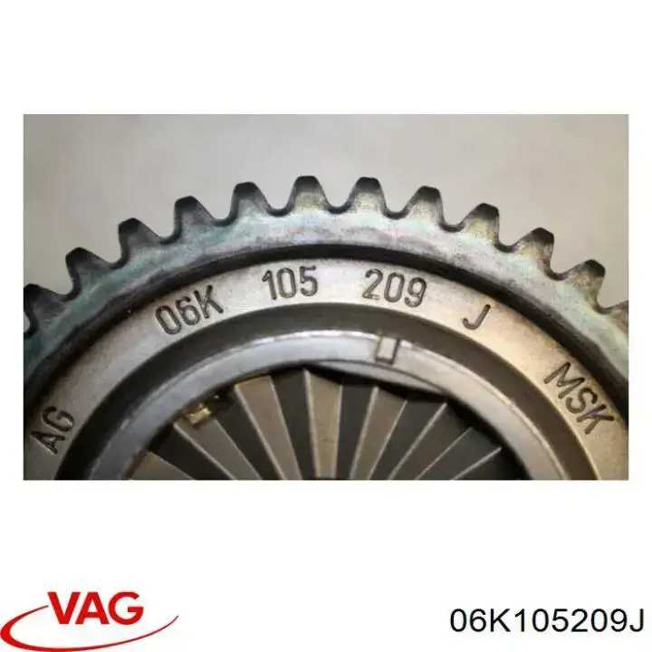 Зірочка приводу коленвала двигуна VAG 06K105209J ціна, від 9.69 USD