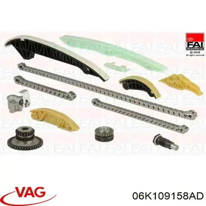 Купити 06K109158AD VAG Ланцюг ГРМ, розподілвала