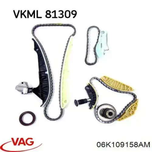 Купити 06K109158AM VAG Ланцюг ГРМ балансировочного валу