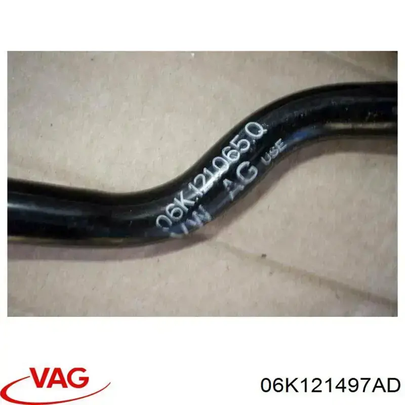 Шланг/патрубок системи охолодження VAG 06K121497AM ціна, від 18.04 USD