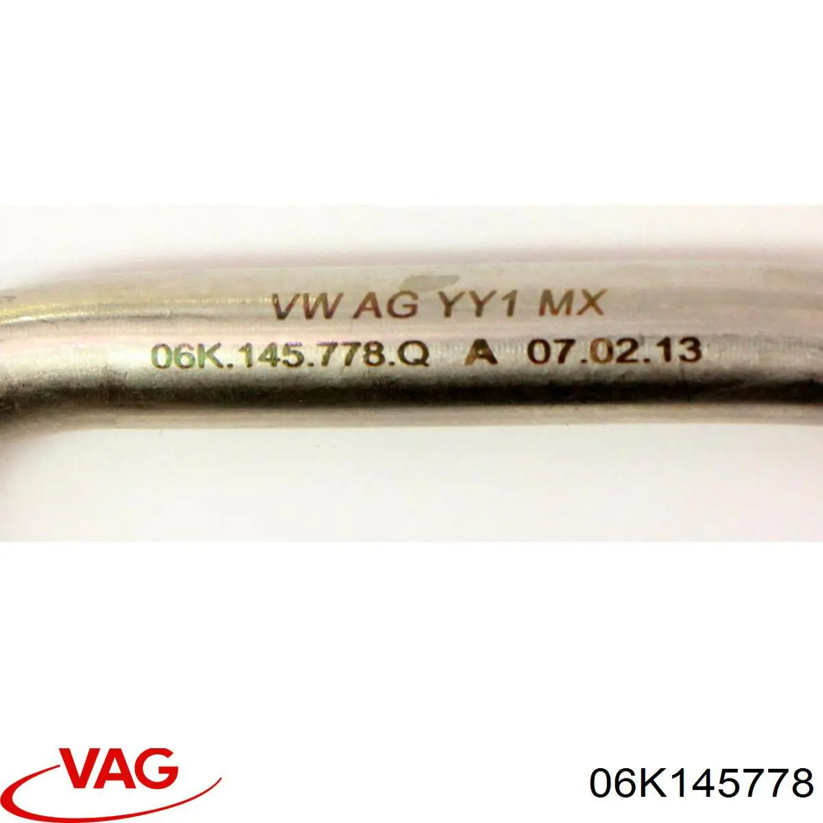 06K145778 VAG Трубка/шланг подачі масла до турбіни