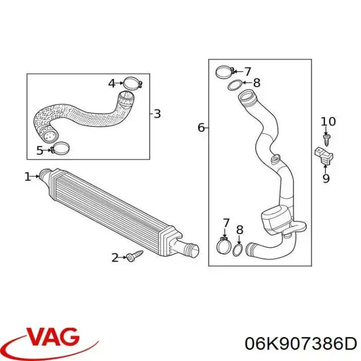 06K907386D VAG датчик положення заслінок впускного колектора