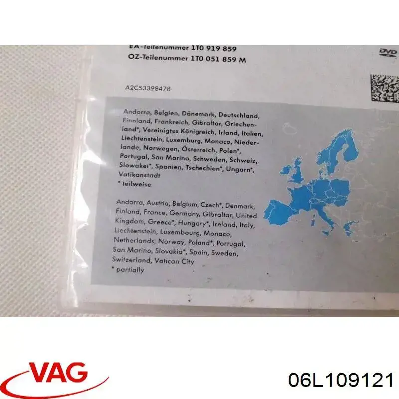  VAG 06L109121 ціна, від 2.53 USD