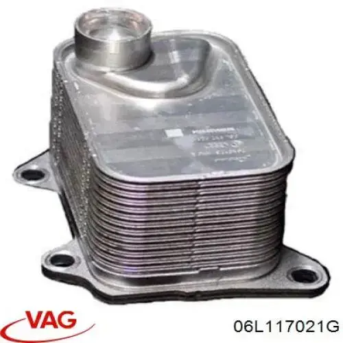 06L117021G VAG Радіатор масляний (холодильник), під фільтром