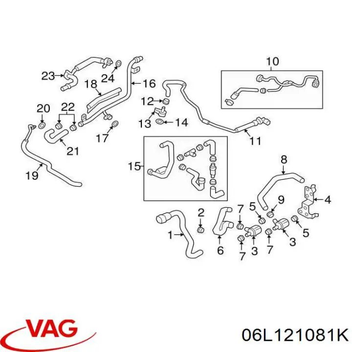 Шланг/патрубок системи охолодження Vika 11211874001 ціна, від 8.98 USD