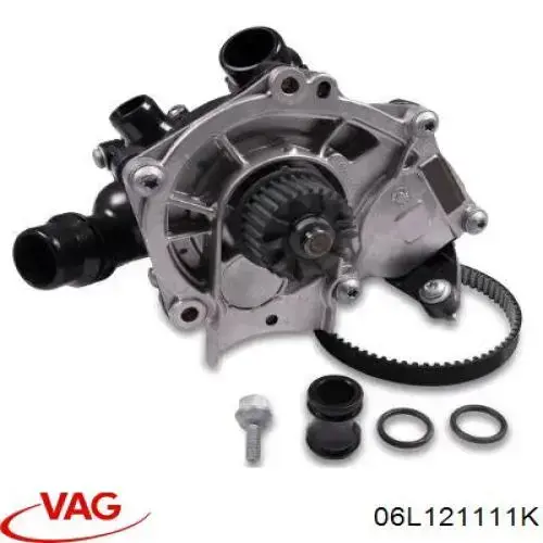 Помпа водяна (насос) охолодження, в зборі з корпусом 06L121111K VAG