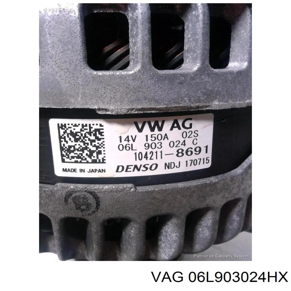 Генератор VAG 06L903024HX ціна, від 43.99 USD