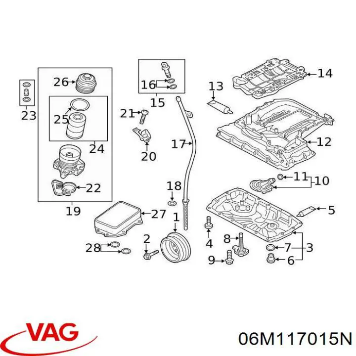  VAG 06M117015N ціна, від 56.24 USD