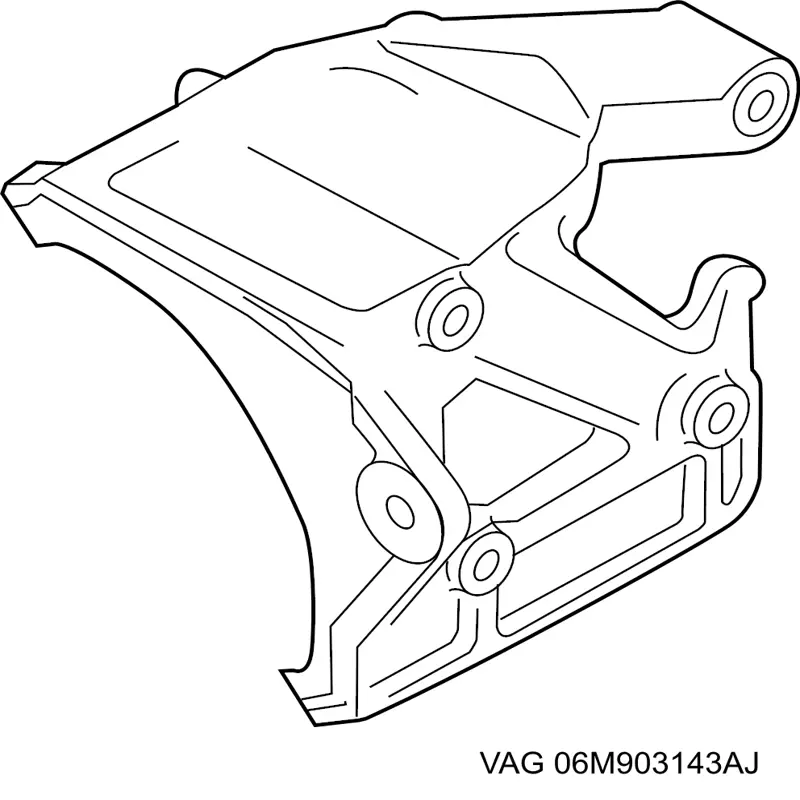 Кронштейн генератора (натяжний) VAG 06M903143AG ціна, від 83.31 USD