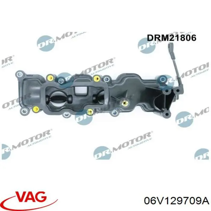 Колектор впускний, правий VAG 06V129709A ціна, від 29.49 USD