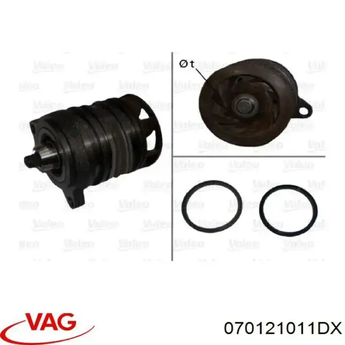 Купити 070121011DX VAG Насос охолоджуючої рідини