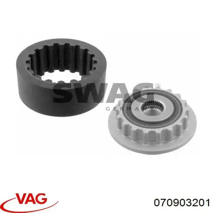 Інерційний шків VAG 070903201 ціна, від 45.26 USD