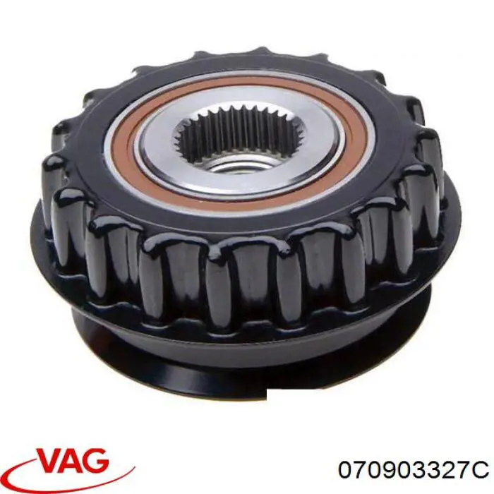 Муфта шківа генератора, еластична VAG 070903327C ціна, від 19.03 USD
