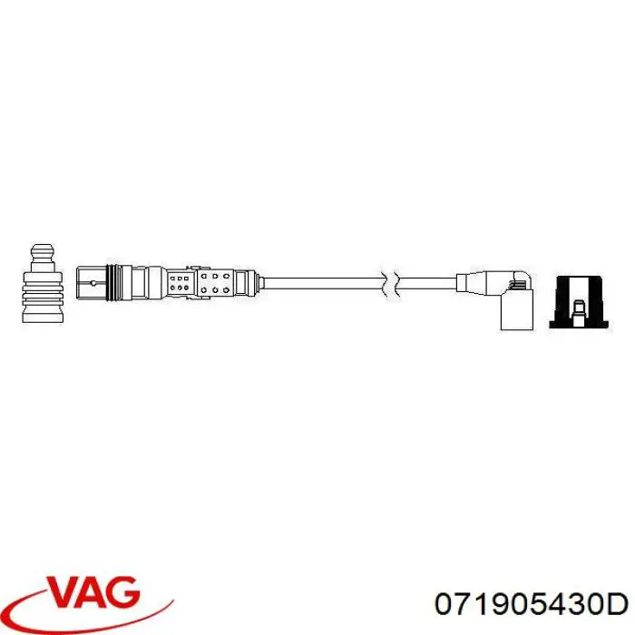 071905430D VAG кабель високовольтний, циліндр №5