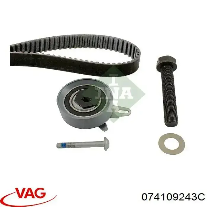 Ролик натяжителя ременя газорозподілу VAG 074109243C ціна, від 35.16 USD