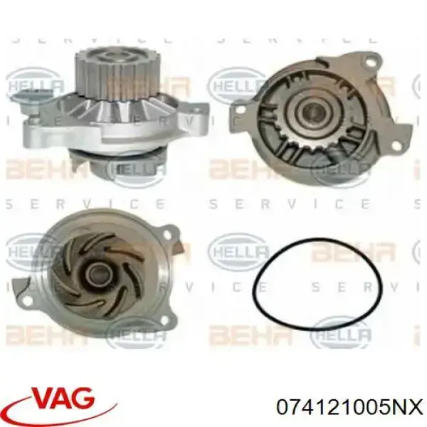 Помпа охолодження VAG 074121005NX ціна, від 33.96 USD