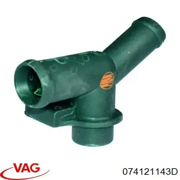 Фланець системи охолодження (трійник) 074121143D VAG