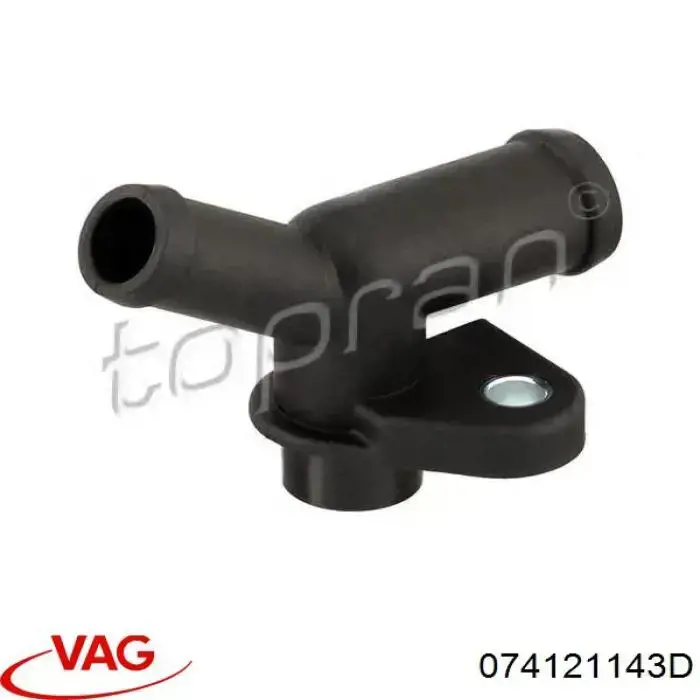 Фланець системи охолодження (трійник) VAG 074121143D ціна, від 2.42 USD
