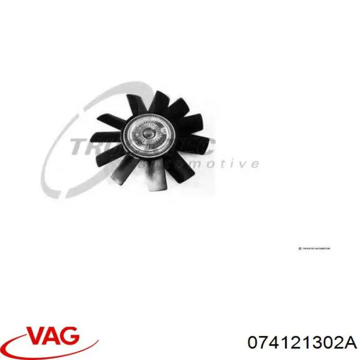 Купити 074121302A VAG Муфта вязкостная системи охолодження