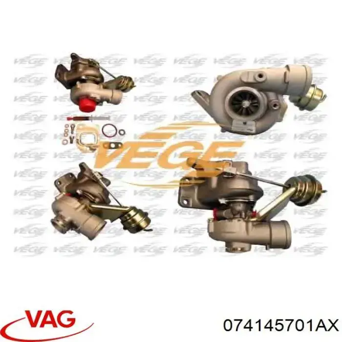 Турбіна VAG 074145701AX ціна, від 160.58 USD