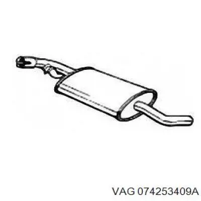 Глушник VAG 074253409A ціна, від 33.09 USD