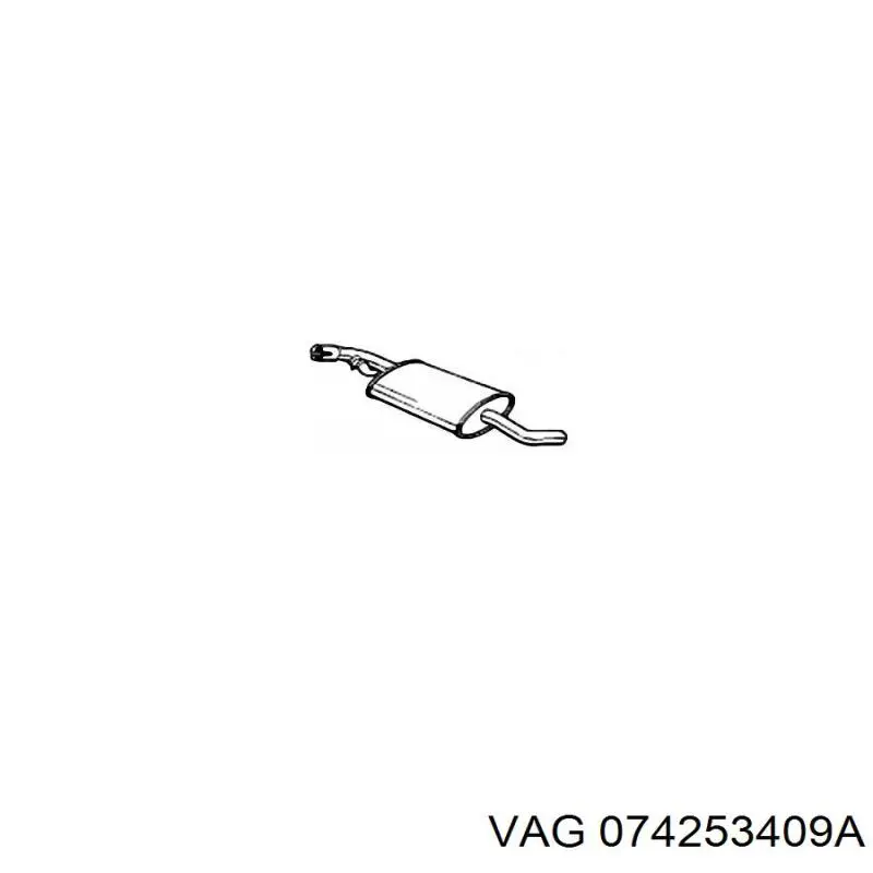 074253409A VAG Середній глушник