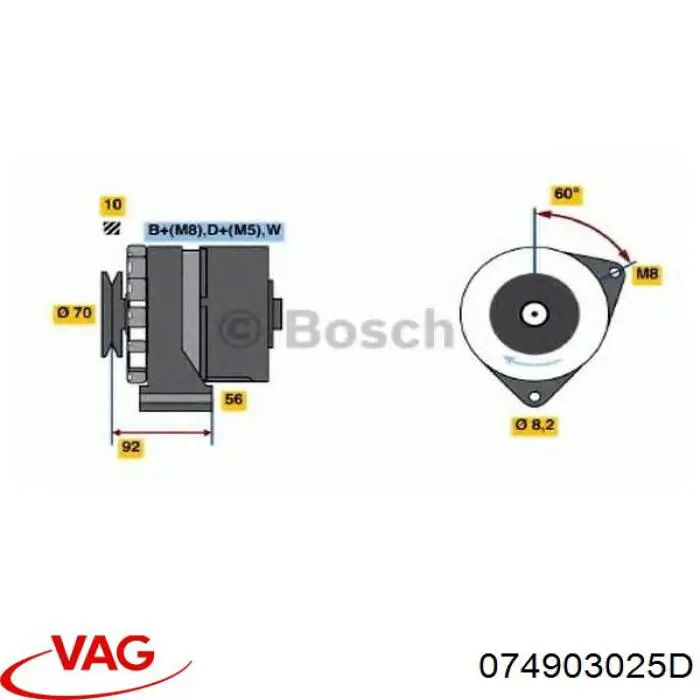 074903025D VAG Авто генератор