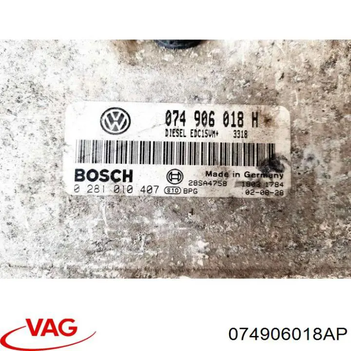 ЕБУ VAG 074906018AP ціна, від 190.03 USD