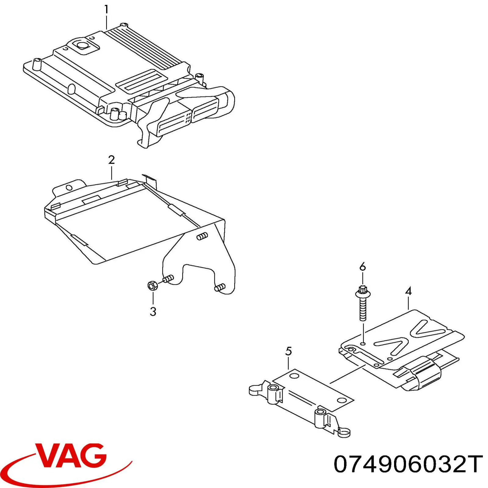 ЕБУ VAG 074906032T ціна, від 912.15 USD