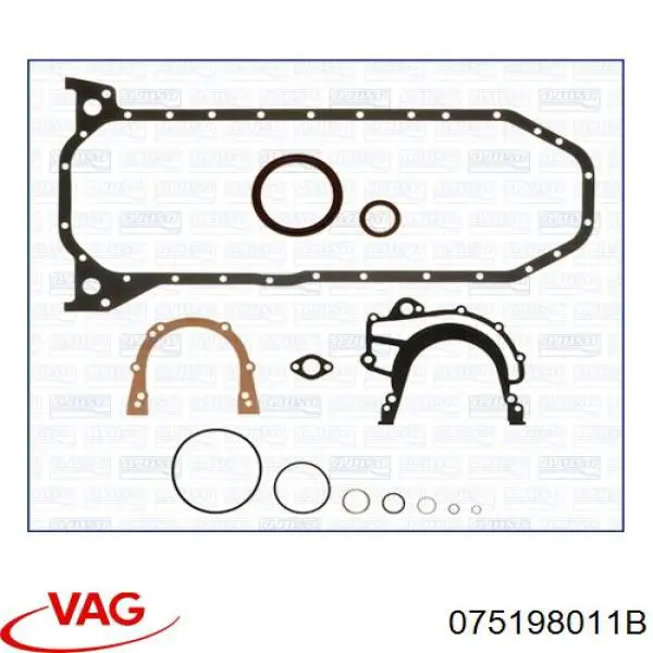 Комплект прокладок двигуна, нижній VAG 075198011B ціна, від 50.55 USD