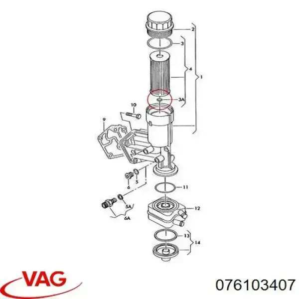 Заглушка ГБЦ/блоку циліндрів VAG 76103407 ціна, від 5.83 USD