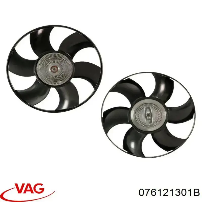 076121301B VAG вентилятор/крильчатка радіатора охолодження