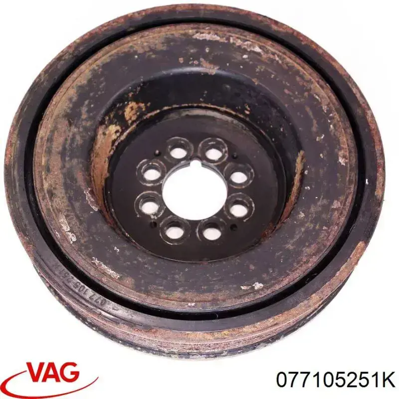 Купити 077105251K VAG Шків колінчастого вала