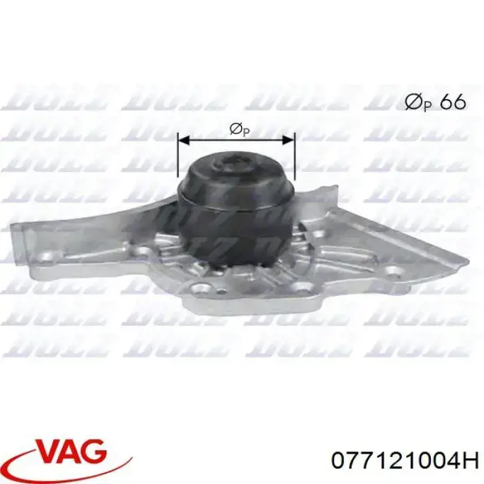 Помпа охолодження VAG 077121004H ціна, від 54.22 USD
