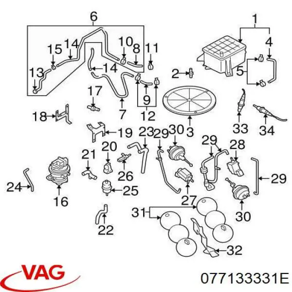  VAG 077133331E ціна, від 55.37 USD