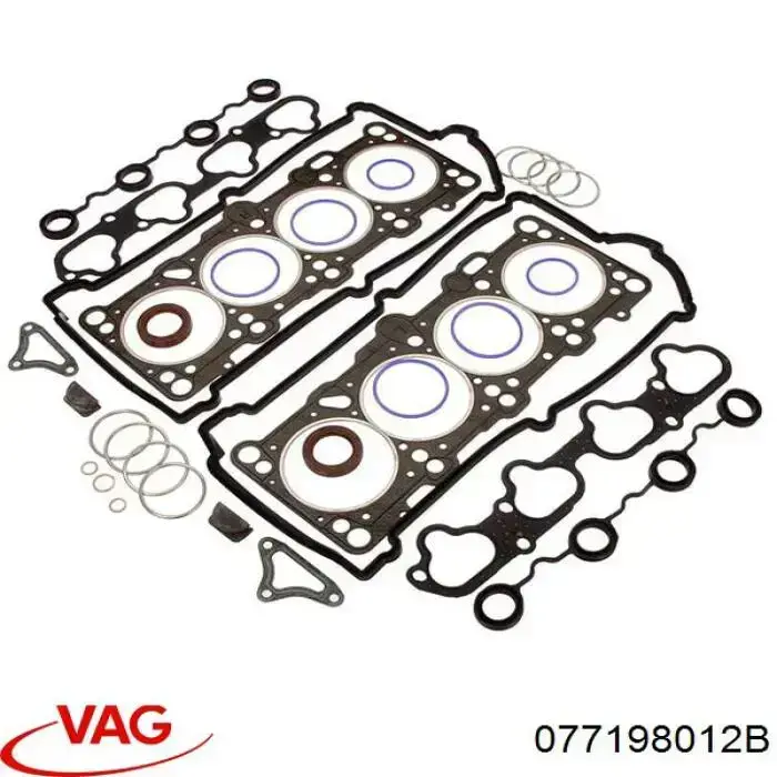 077198012B VAG комплект прокладок двигуна, верхній