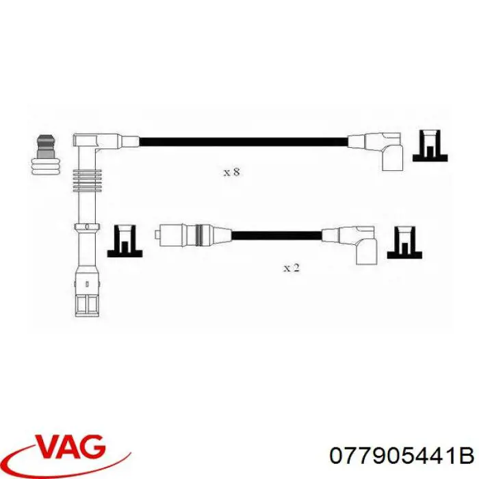 Дроти запалювання VAG 077905532A ціна, від 106.87 USD