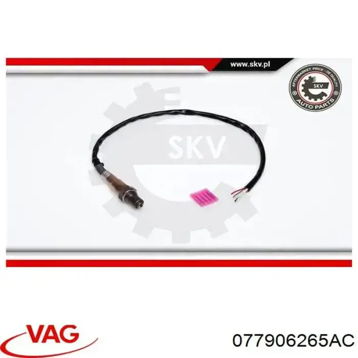 Лямбда-зонд, датчик кисню до каталізатора, правий 077906265AC VAG