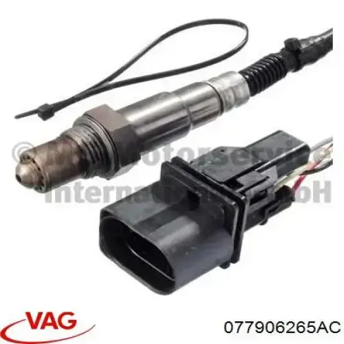 Лямбдазонд, датчик кисню до каталізатора, правий VAG 077906265AC