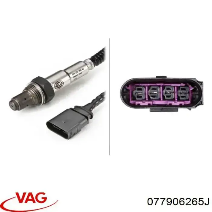 Лямбдазонд, датчик кисню до каталізатора VAG 077906265J ціна, від 75.85 USD