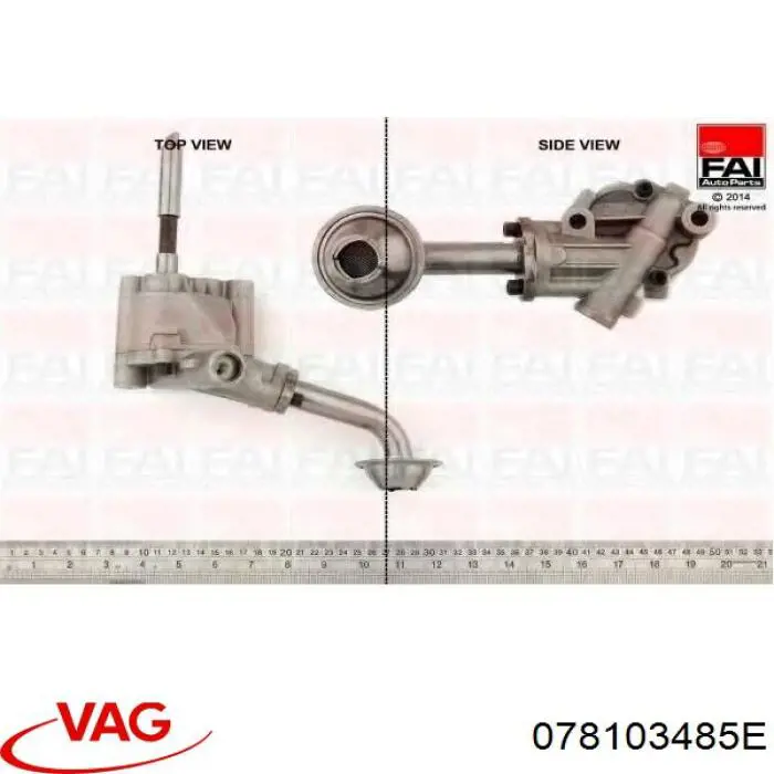 Купити 078103485E VAG Кришка маслозаливной горловини