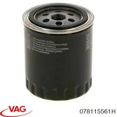 Масляний фільтр двигуна VAG 078115561H ціна, від 4.69 USD