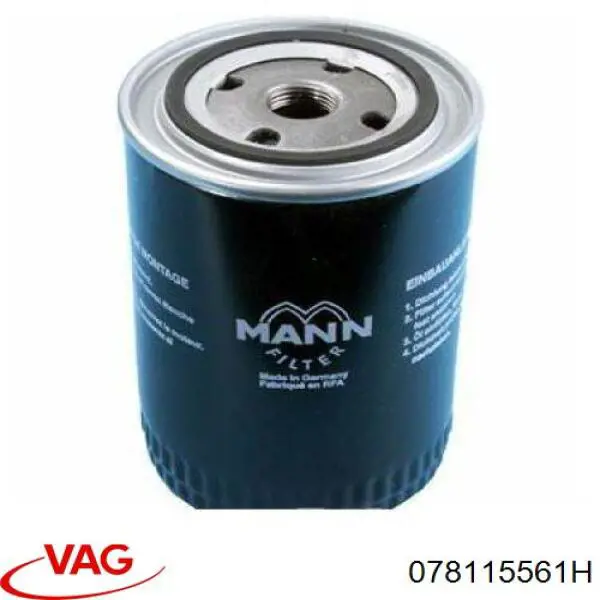 Масляний фільтр двигуна VAG 078115561H ціна, від 4.69 USD