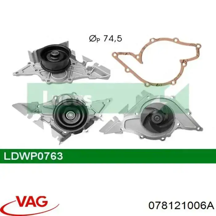 Купити 078121006A VAG Насос охолоджуючої рідини